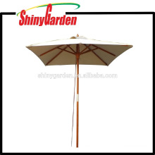 2*2M Patio Beech Square Umbrella with plastic runner,hub and final top